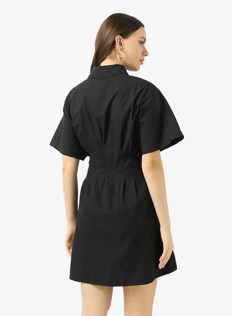 Ginger Button Up Fit & Flare Dress